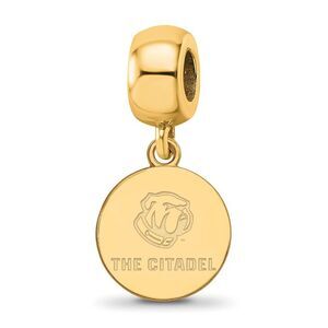 14K Yellow Gold Plated Silver The Citadel Small Dangle Bead Charm